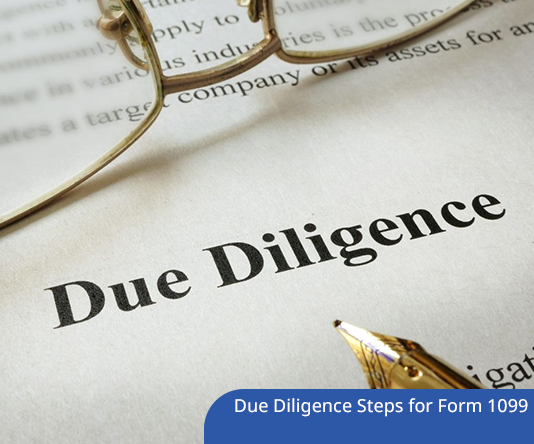 Due Diligence Steps for Form 1099