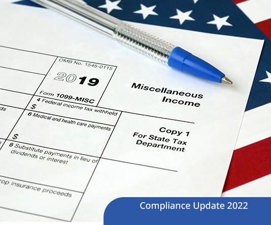 Form 1099-MISC and 1099-NEC Compliance Update 2022