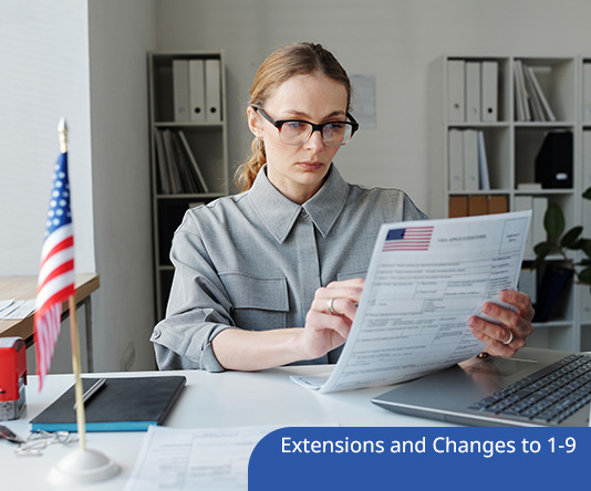 Extensions and Changes to New Form I-9 2022