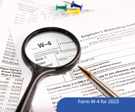 Form W-4 for 2023